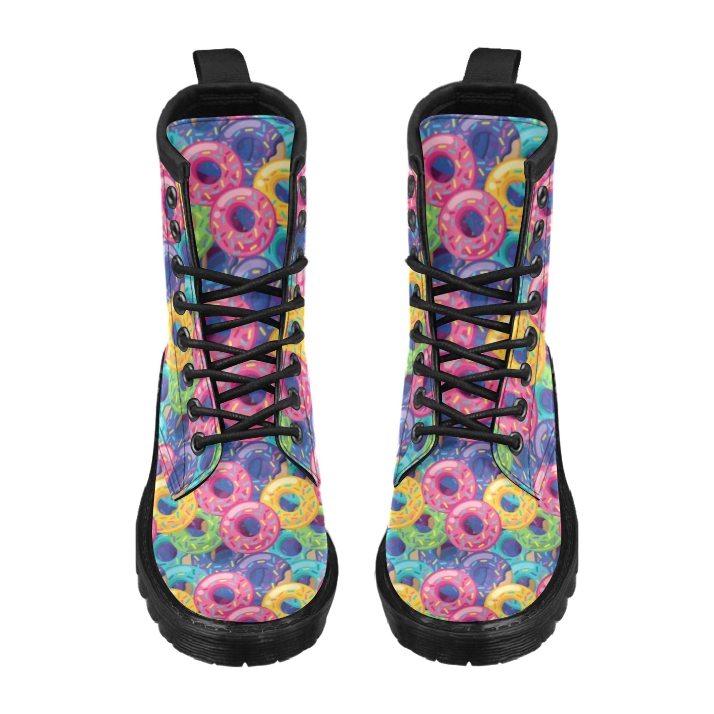 Donut Pattern Print Design DN010 Women's Boots