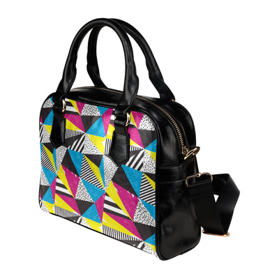 80s Pattern Print Design 2 Shoulder Handbag
