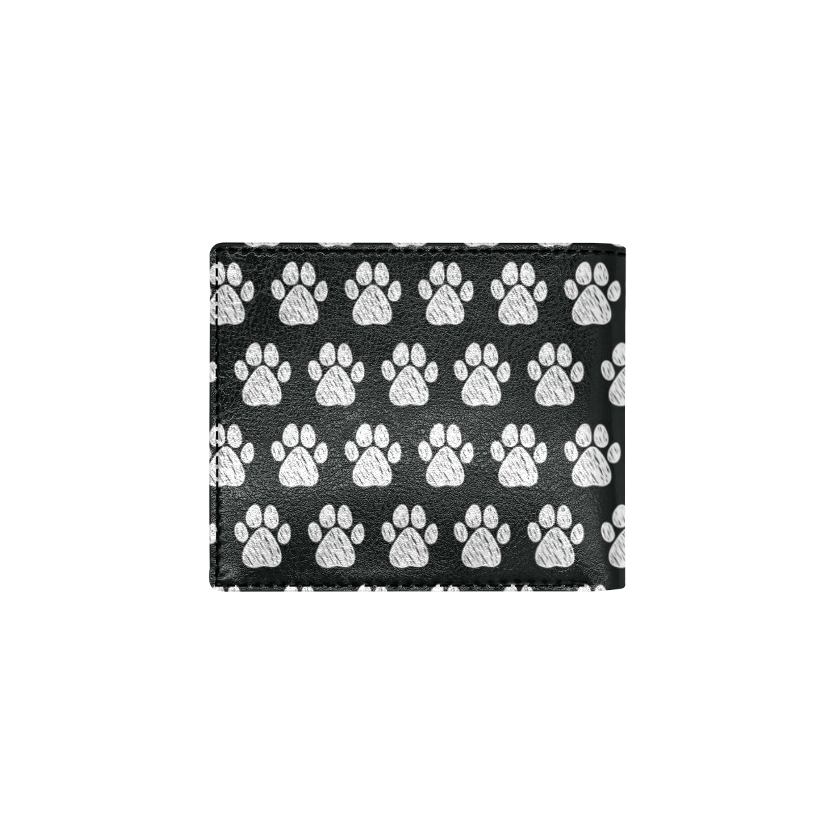 Paw Pattern Print Design A02 Men's ID Card Wallet
