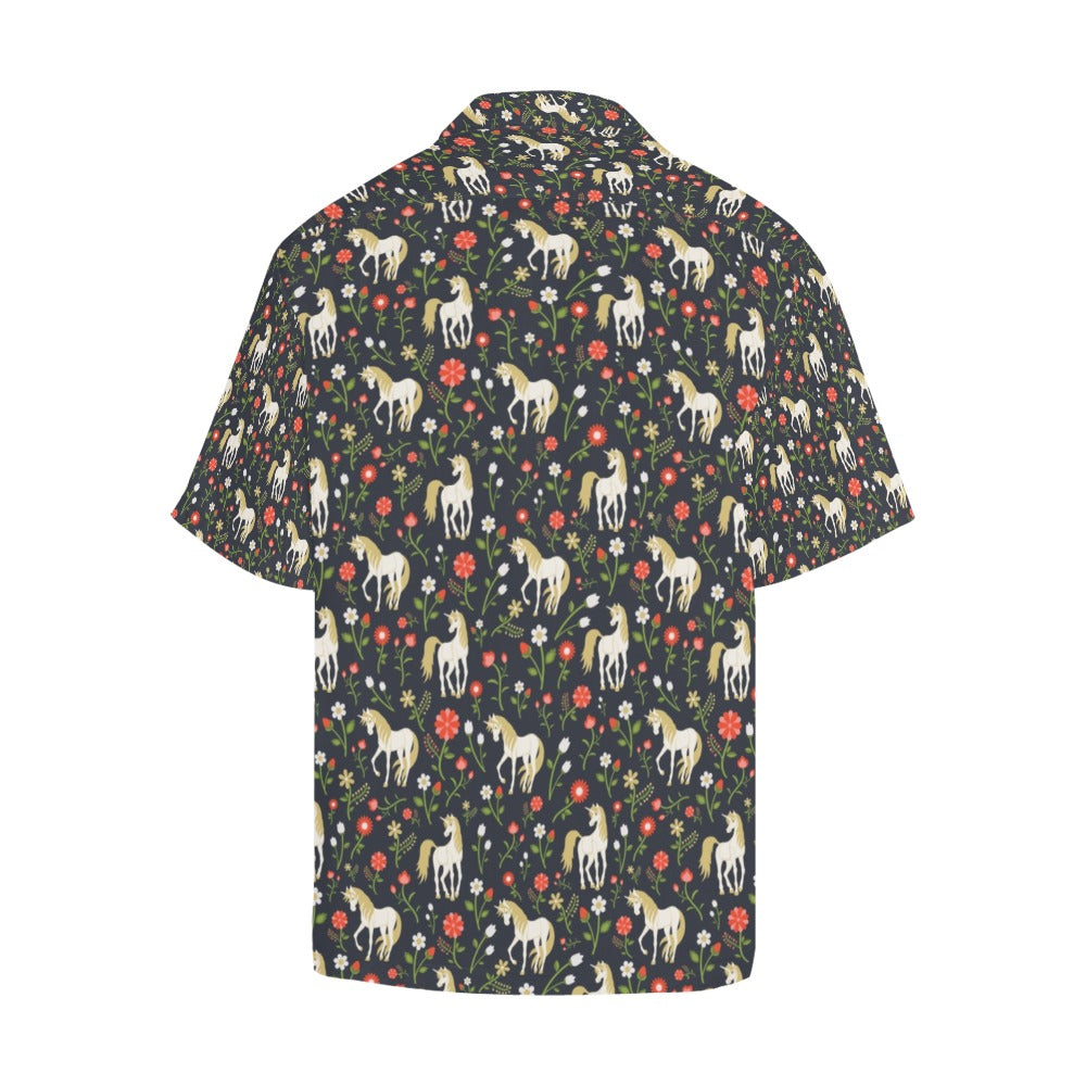 Unicorn Print Design LKS301 Men's Hawaiian Shirt