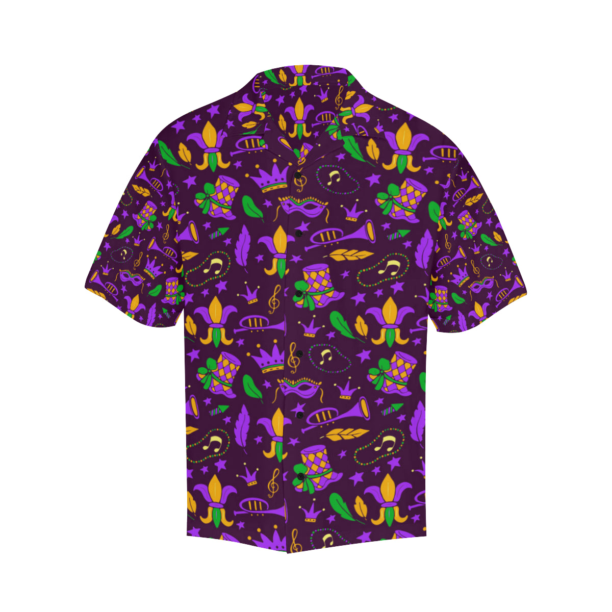 Mardi Gras Pattern Print Design 08 Men's Hawaiian Shirt
