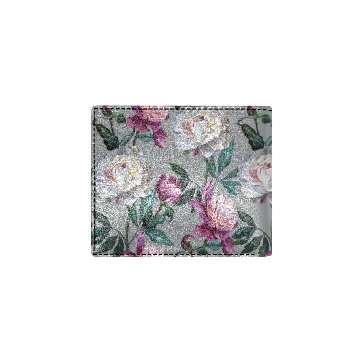 Peony Pattern Print Design PE01 Men's ID Card Wallet