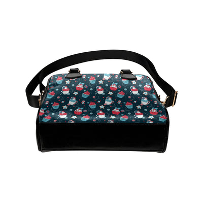 Cupcake Pattern Print Design 03 Shoulder Handbag