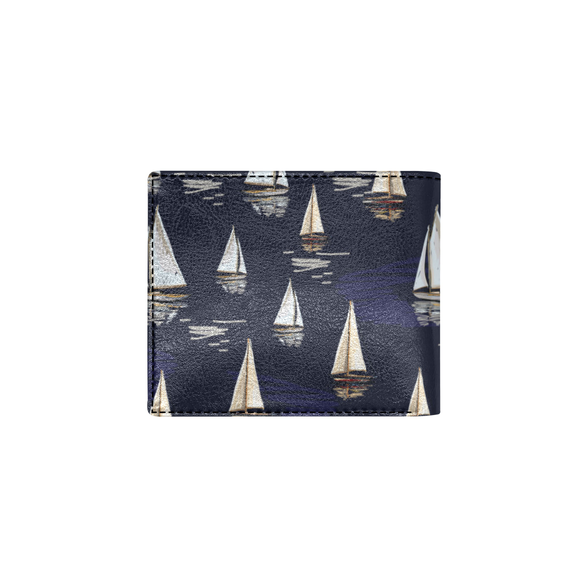 Sailing Ships Pattern Print Design A05 Men's ID Card Wallet