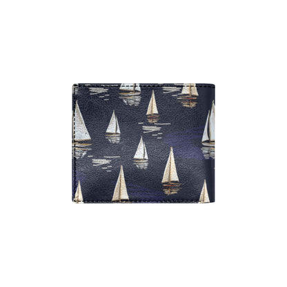 Sailing Ships Pattern Print Design A05 Men's ID Card Wallet