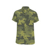 Military Camouflage Pattern Print Design 02 Men's Short Sleeve Button Up Shirt