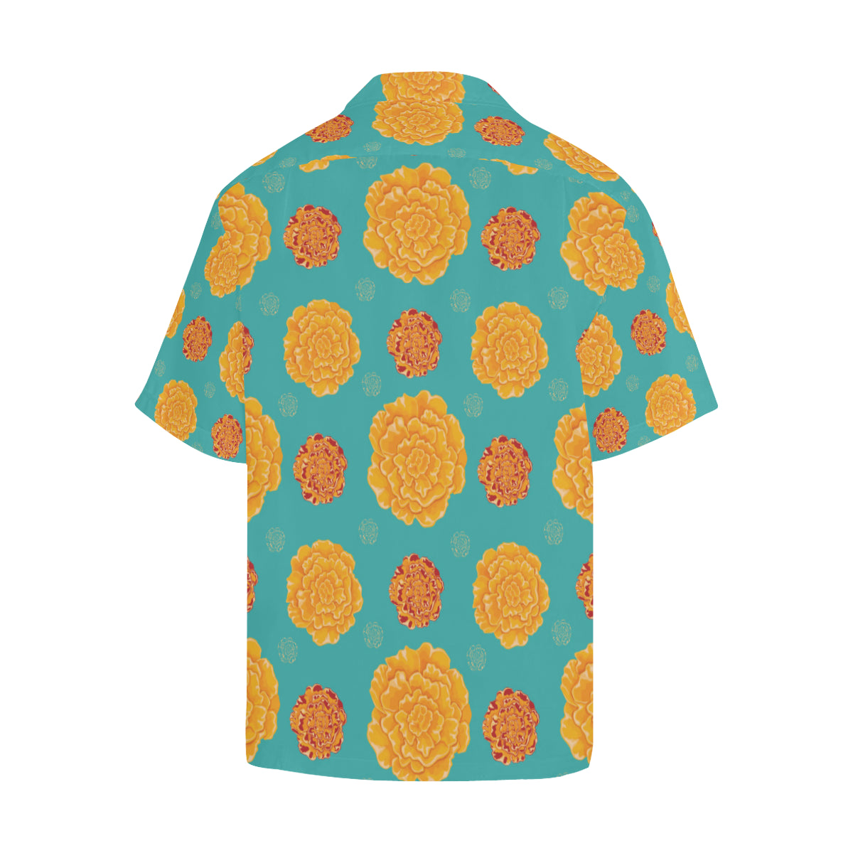 Marigold Pattern Print Design 02 Men's Hawaiian Shirt