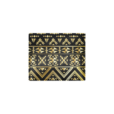 Gold Aztec Tribal Men's ID Card Wallet