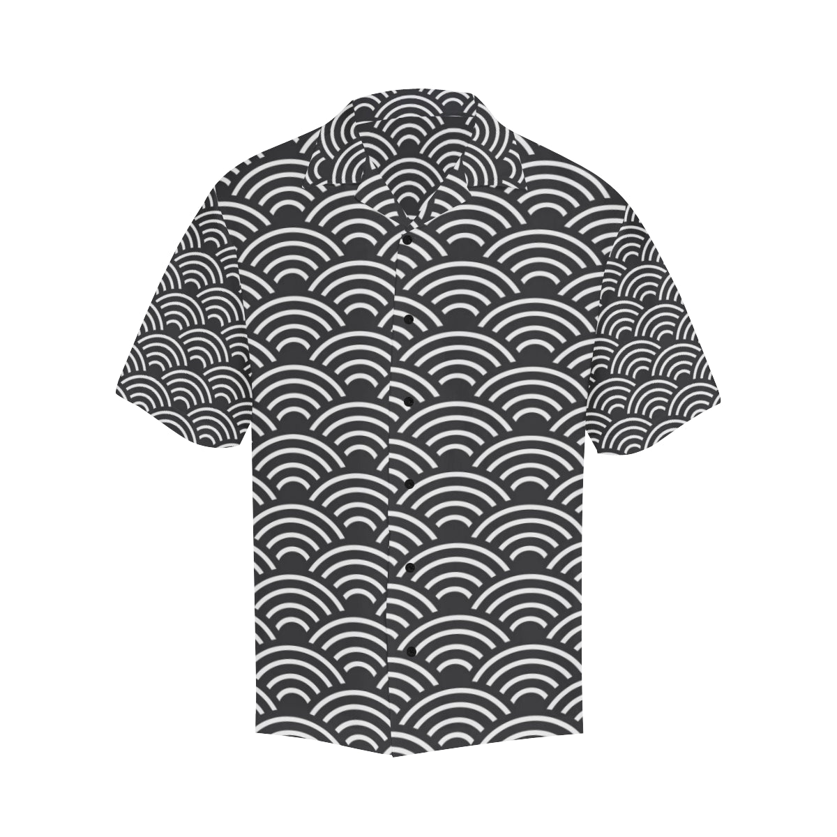 Scales Black White Pattern Print Design 03 Men's Hawaiian Shirt