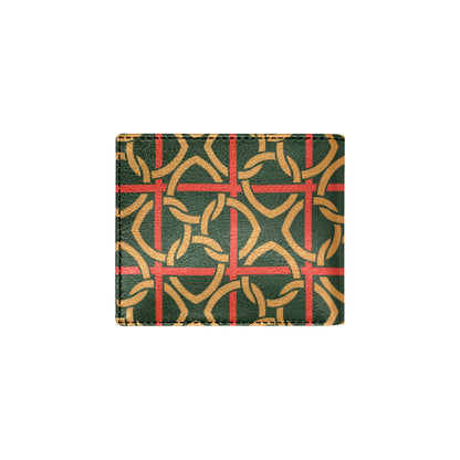 Irish Pattern Print Design 01 Men's ID Card Wallet