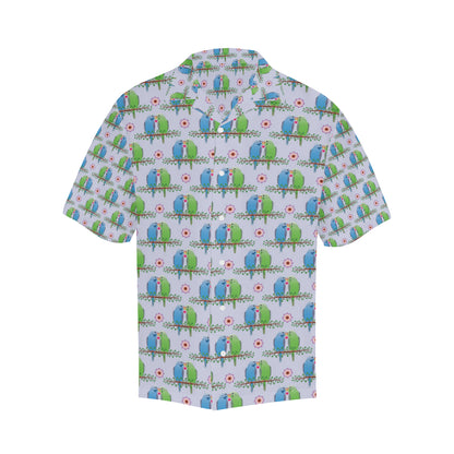 Budgerigar Pattern Print Design 05 Men's Hawaiian Shirt