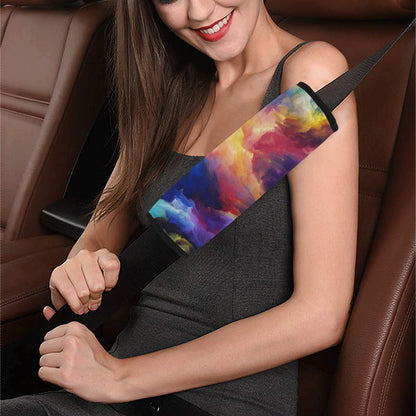 Vortex Twist Swirl Water Color Design Car Seat Belt Cover