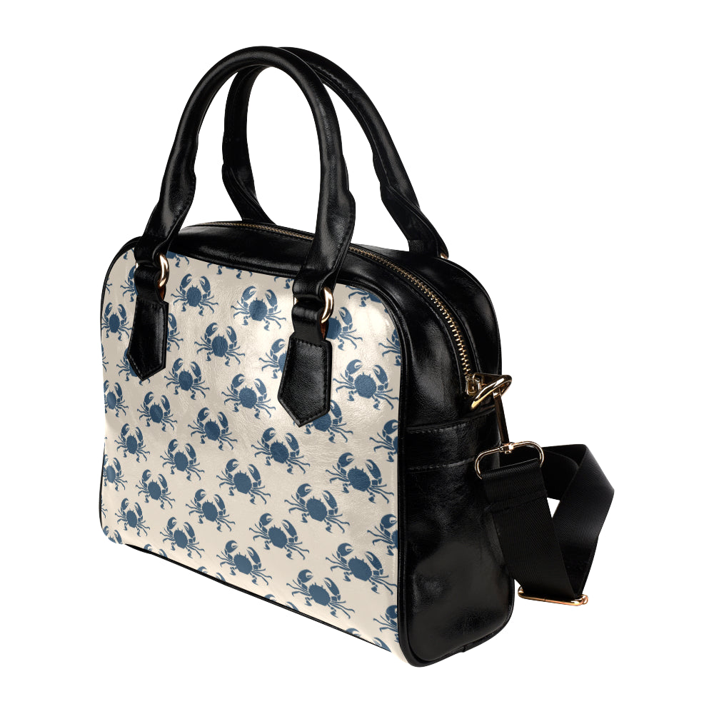 Crab Pattern Print Design 02 Shoulder Handbag