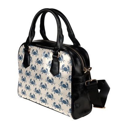 Crab Pattern Print Design 02 Shoulder Handbag