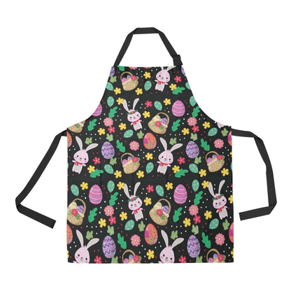 Easter Eggs Pattern Print Design RB05 Apron with Pocket