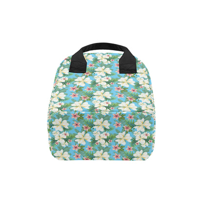 Plumeria Pattern Print Design PM028 Insulated Lunch Bag