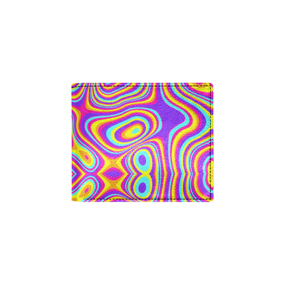 Liquid Pattern Print Design 06 Men's ID Card Wallet
