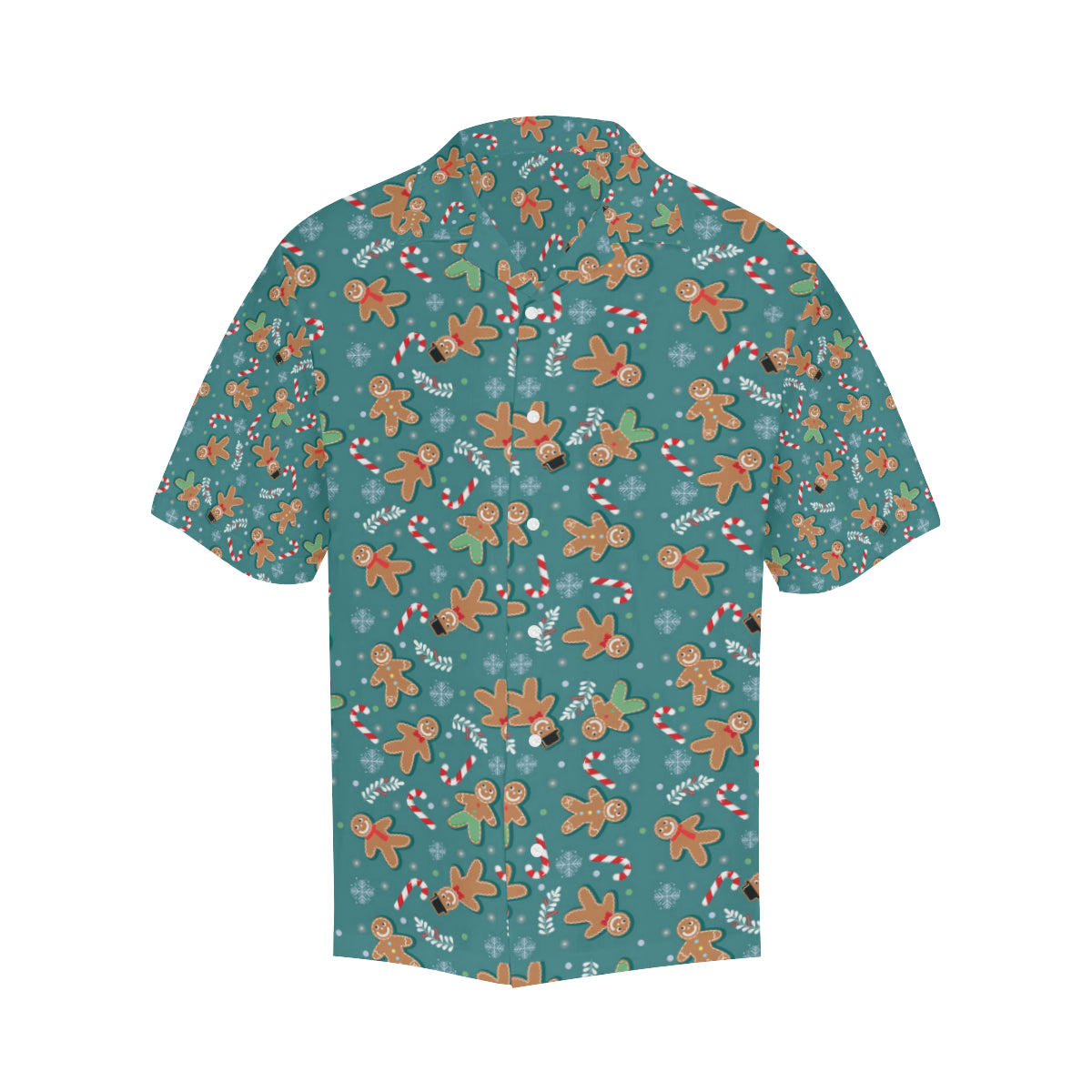 Gingerbread Pattern Print Design 05 Men's Hawaiian Shirt