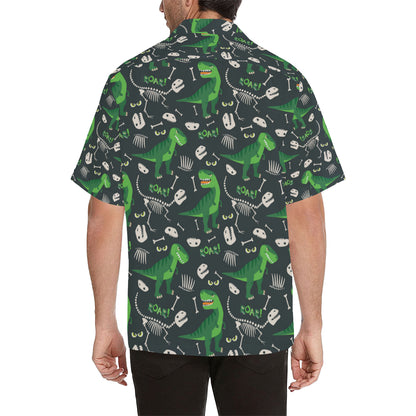 T Rex Pattern Print Design A05 Men's Hawaiian Shirt