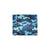 Camo Blue Pattern Print Design 04 Men's ID Card Wallet