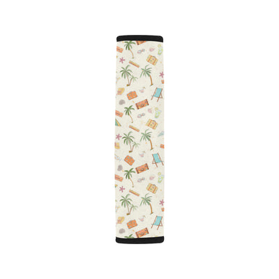 Beach Themed Pattern Print Design 05 Car Seat Belt Cover