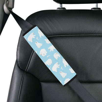 Polar Bear Pattern Print Design PB01 Car Seat Belt Cover