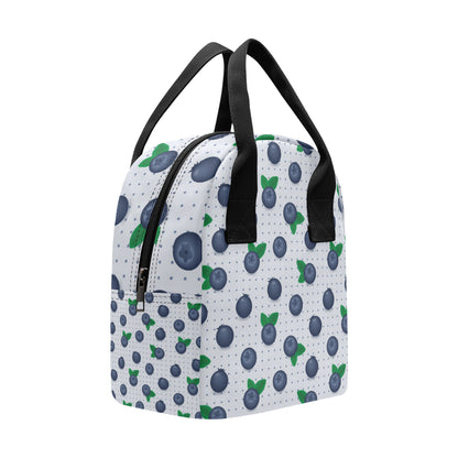Blueberry Pattern Print Design BB02 Insulated Lunch Bag