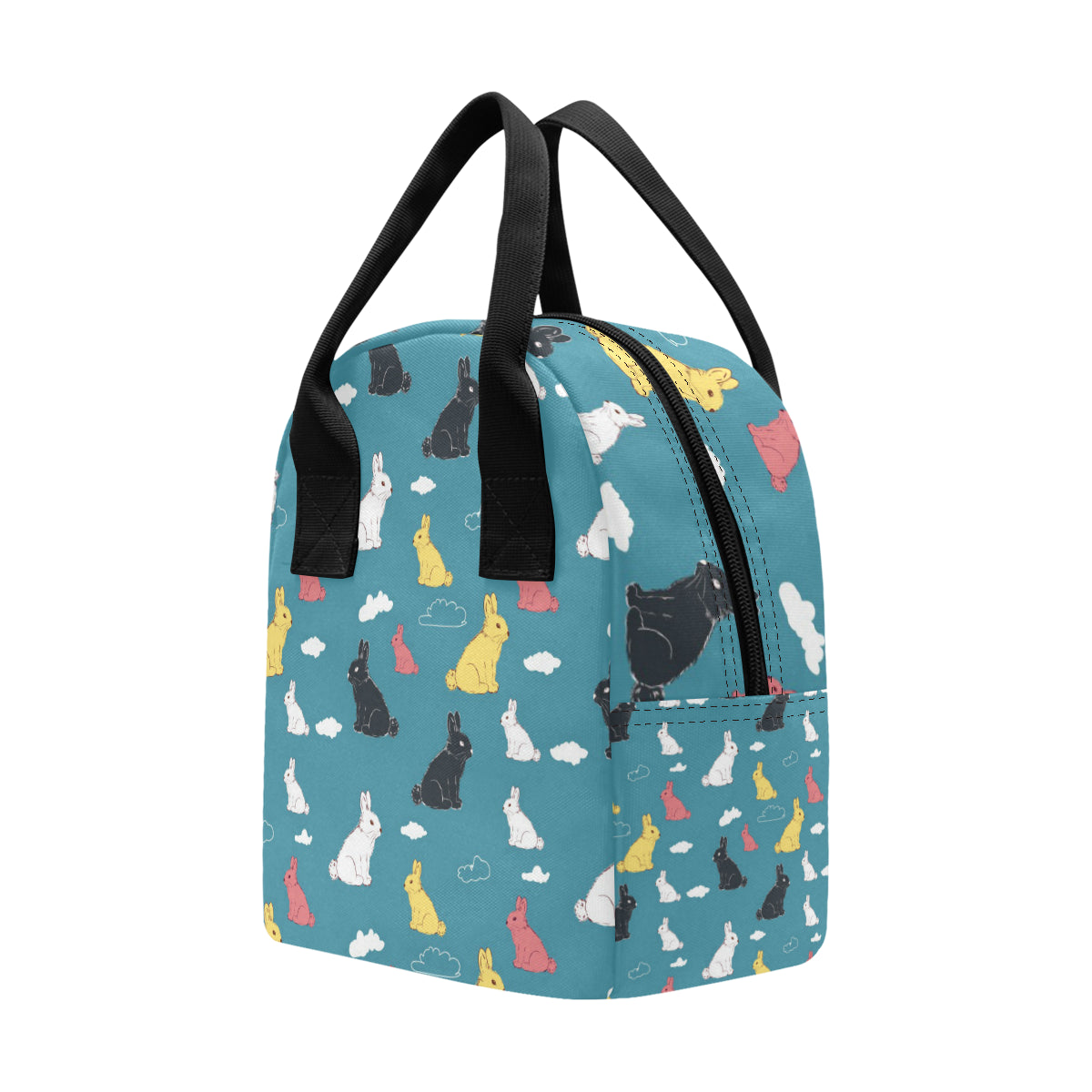 Rabbit Pattern Print Design RB014 Insulated Lunch Bag
