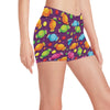 Candy Pattern Print Design CA05 Yoga Shorts