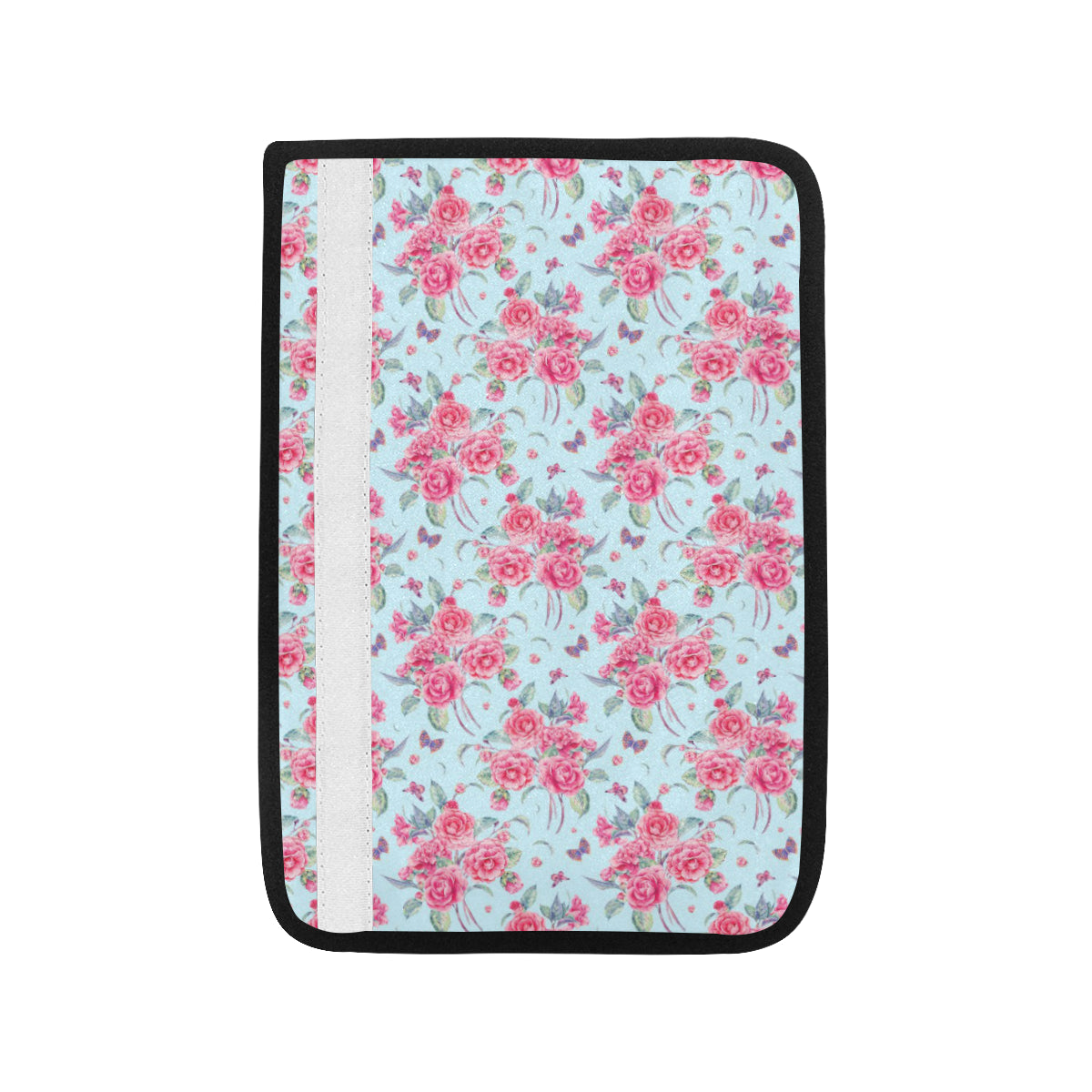 Camellia Pattern Print Design 01 Car Seat Belt Cover
