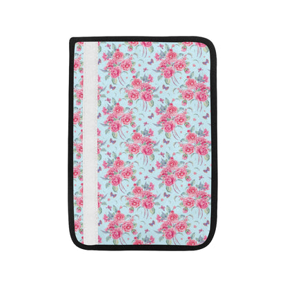Camellia Pattern Print Design 01 Car Seat Belt Cover