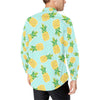 Pineapple Pattern Print Design PP01 Men's Long Sleeve Shirt