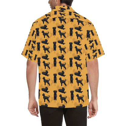 Bouviers des Flandres Pattern Print Design 01 Men's Hawaiian Shirt