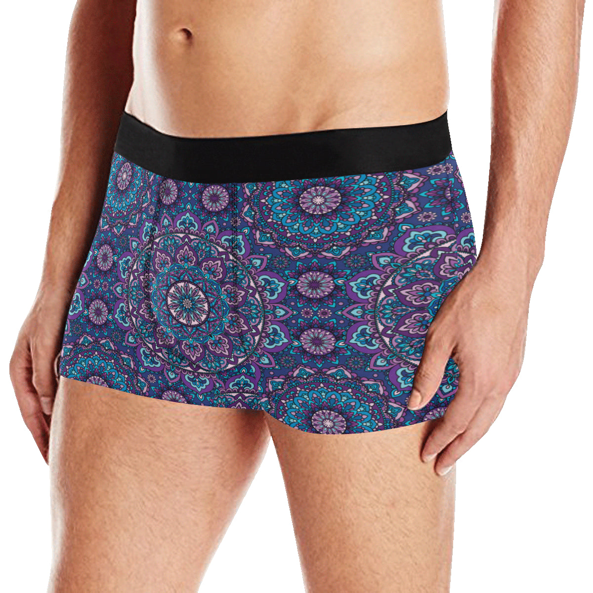 Medallion Pattern Print Design 05 Men's Boxer Briefs