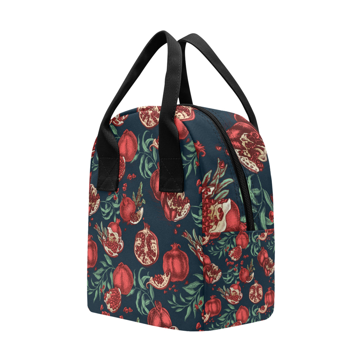 Pomegranate Pattern Print Design PG04 Insulated Lunch Bag