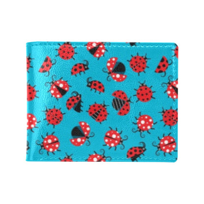 Ladybug Action Print Pattern Men's ID Card Wallet