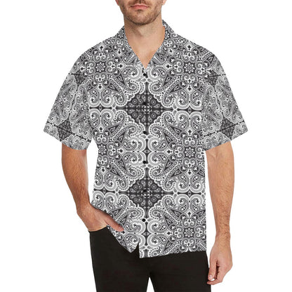 Bandana Print Design LKS309 Men's Hawaiian Shirt