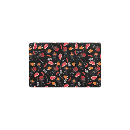 Barbecue Pattern Print Design 04 Kitchen Mat