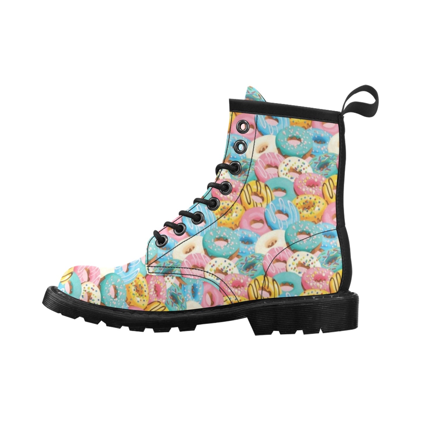 Donut Pattern Print Design DN01 Women's Boots