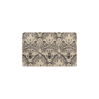 Indian Boho Wolf Kitchen Mat