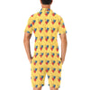 Acting Mask Pattern Print Design 02 Men's Romper