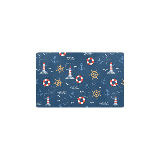 Nautical Pattern Print Design A06 Kitchen Mat