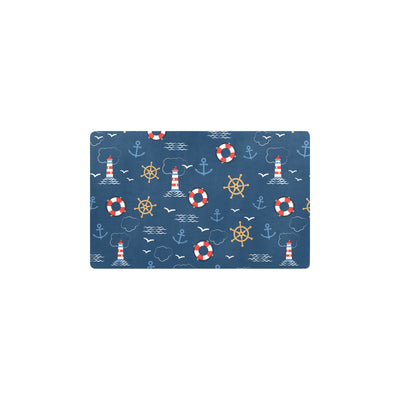 Nautical Pattern Print Design A06 Kitchen Mat