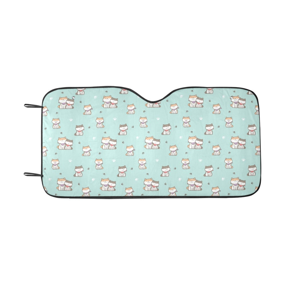 Shiba Inu Print Design LKS302 Car front Windshield Sun Shade