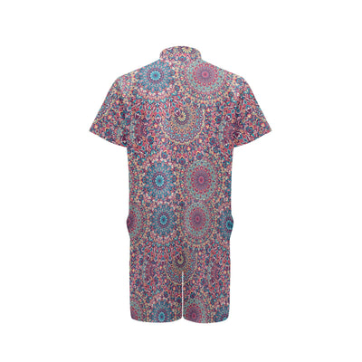 Boho Pattern Print Design 05 Men's Romper