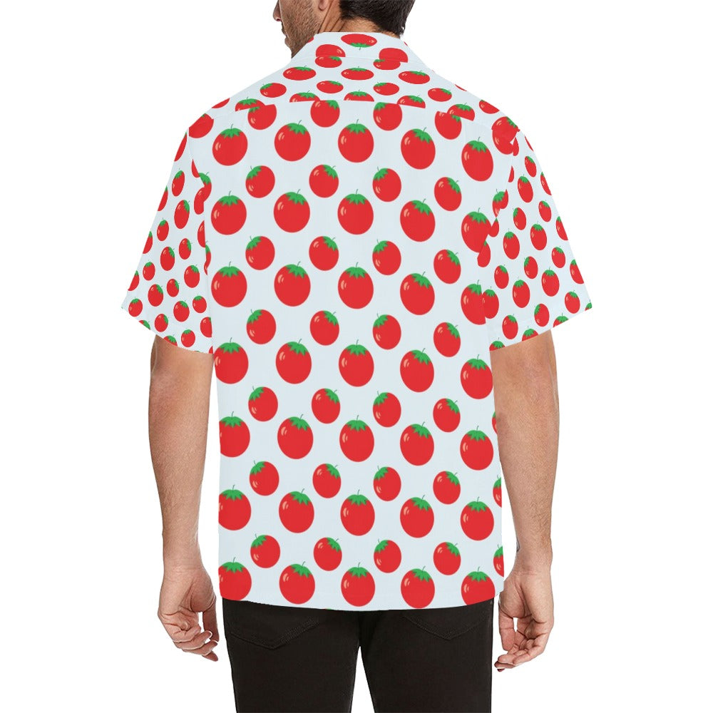 Tomato Print Design LKS307 Men's Hawaiian Shirt