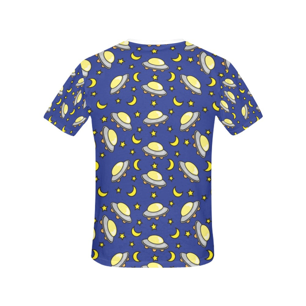 UFO Print Design LKS309 Women's  T-shirt