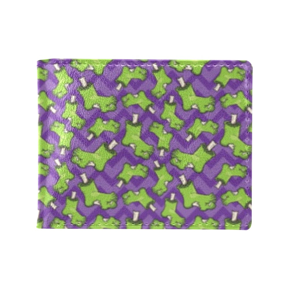 Zombie Foot Design Pattern Print Men's ID Card Wallet