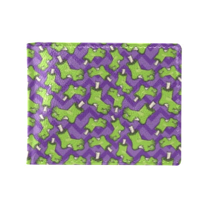 Zombie Foot Design Pattern Print Men's ID Card Wallet