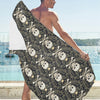 Skull King Print Design LKS307 Beach Towel 32" x 71"